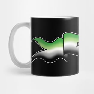 aromantic pride banner Mug